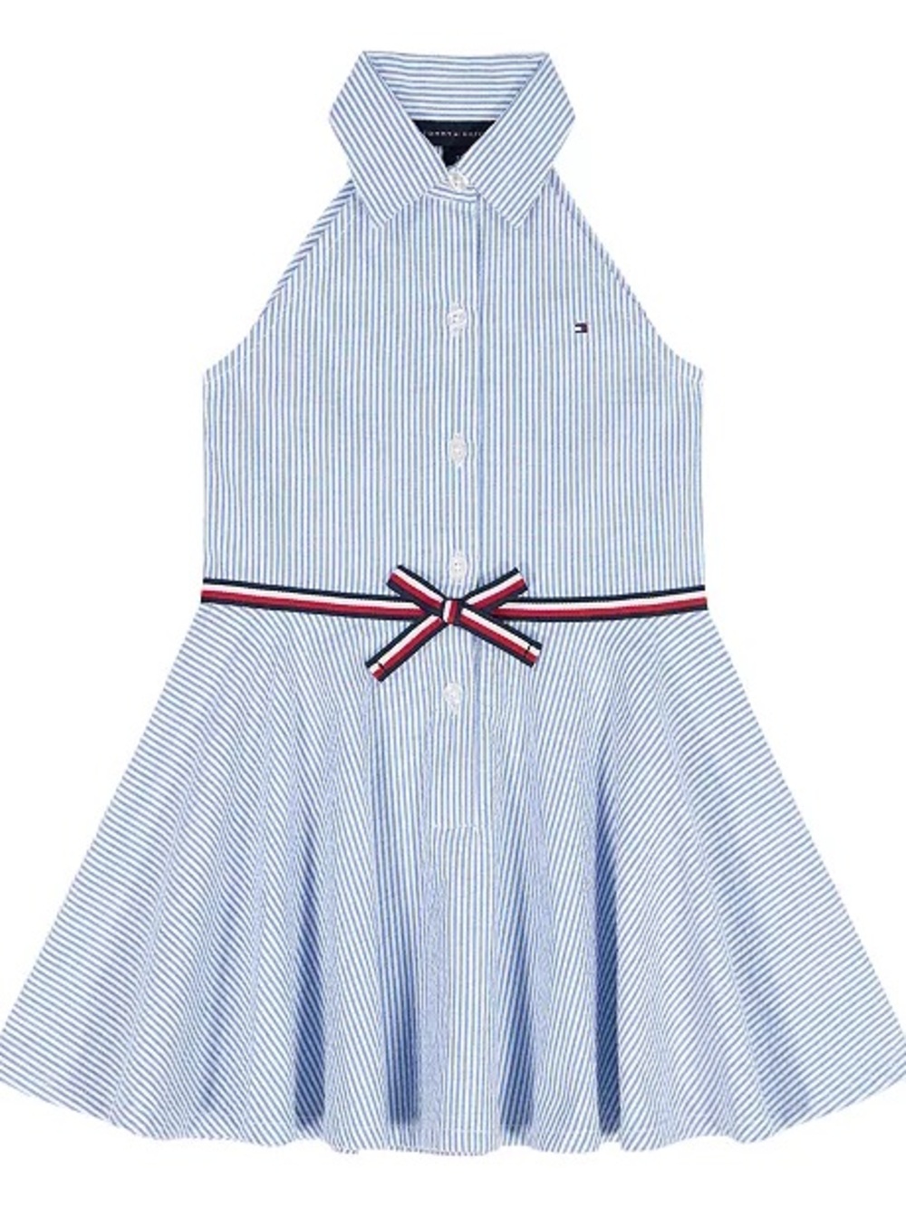 Tommy Hilfiger Ithaca Stripe Halter Polo Dress 4T Never Worn!